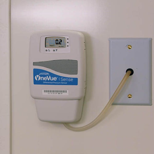 OneVue Sense Differential Pressure Sensor in use